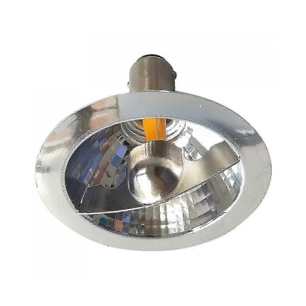 2x 3W 12V 2700K LED AR70 Ba15d Reflector Spot Lights To Replace 25W Halogen
