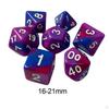 7 Piece RPG Dice Set Polyhedral 4 Color for Role Playing Game Cafe
