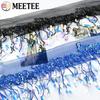 1-5Yards Mesh Tassel Fringe Sequins Lace Trim Stage Perform Latin Dress Wedding Clothes Tassels Fabric DIY Sewing Accessories