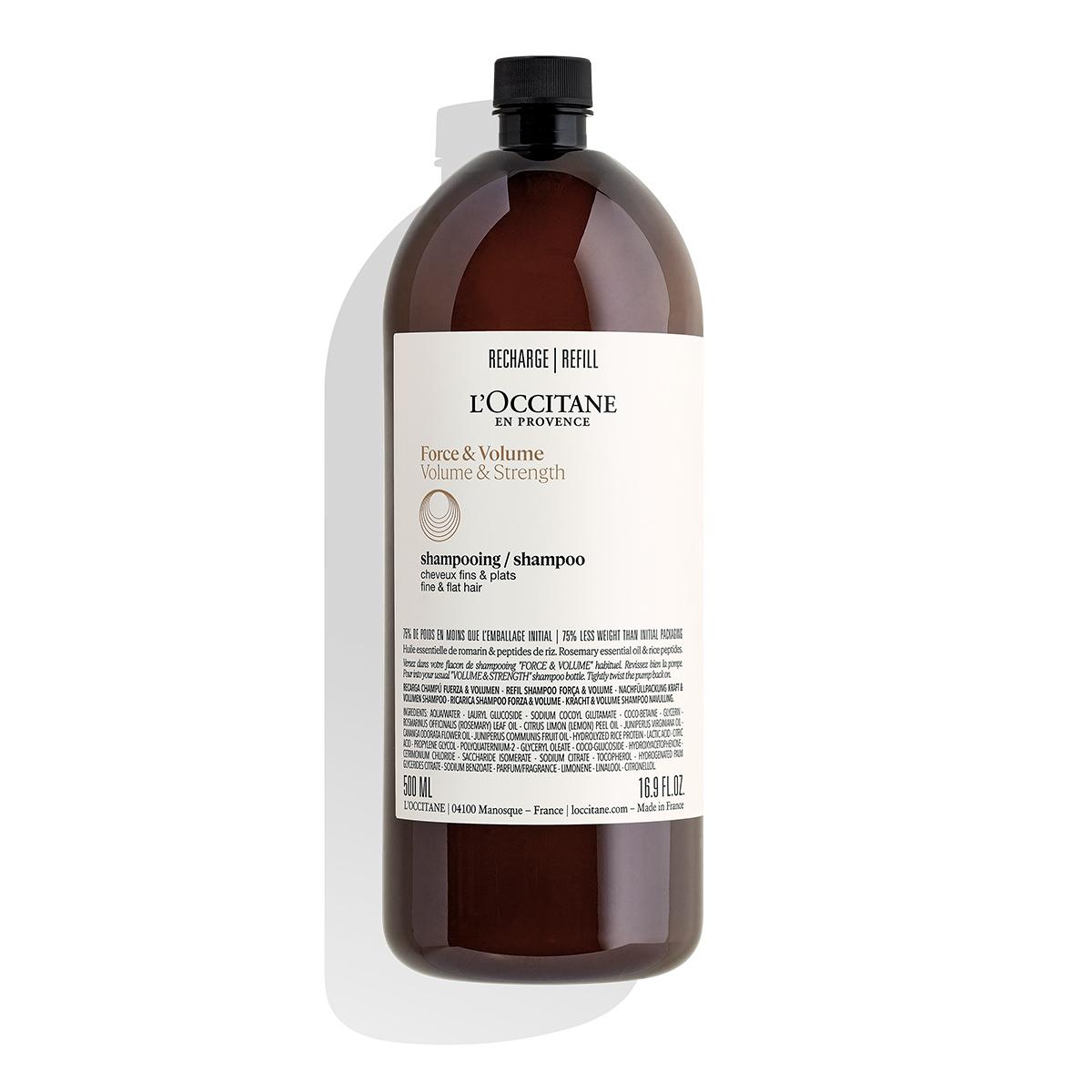 [L Occitane] Volume & Strength Shampoo Refill 500ml