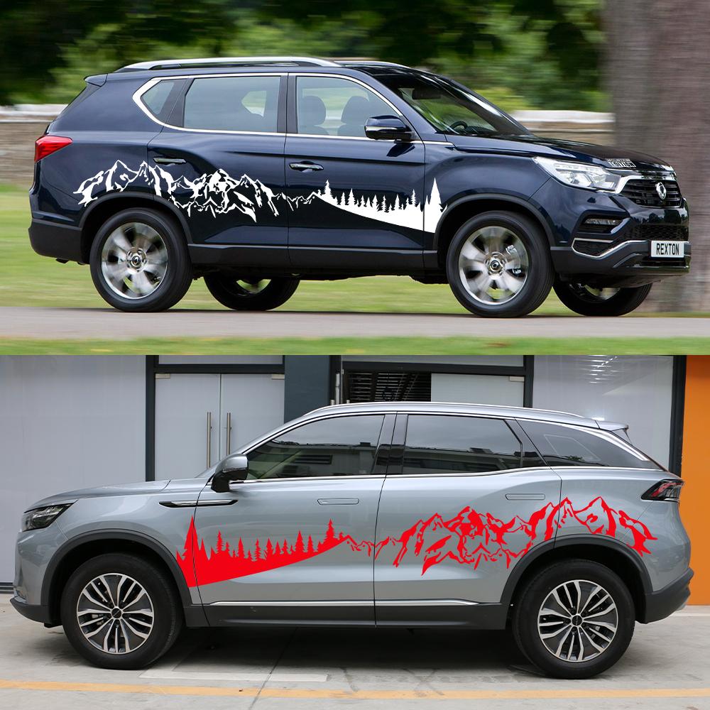 For Ssanyong Rexton 4X4 Y200 ELX Y400 Y450 SUV Graphics Mountain Styling Vinyl Decor Decal Car Sticker Auto DIY Decoration