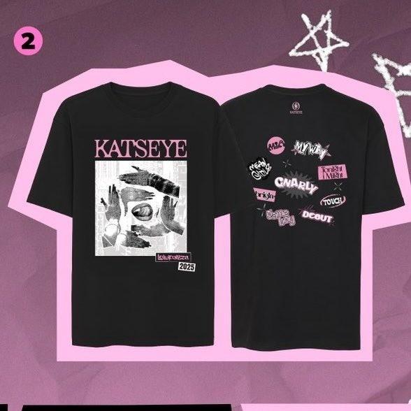 

НОВЫЙ!!! Эксклюзивная футболка Katseye Lollapalooza 2025, переиздание S