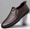Spring Autumn New Men'S Leather Shoes Business Soft Soled Casual Footwear Fashion Versatile Flat Comfortable Light Male Shoes