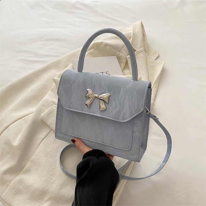 Stylish Butterfly Bow Shoulder Bag For Women 2024 Summer Korean Trendy Tote