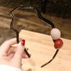 Style Fresh Headbands Contrast Ball Womens Hair Accessories Fix Hairs