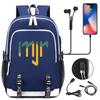 Large Capacity Schoolbag with Shoulder Strap; Student Three-piece Pencil Case Set