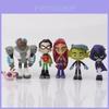 סט דמויות אדוריבלי של Teen Titans Go הכולל את רובין, רייבן, ביסט בוי וסטארפייר