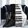 1PC Piano Keys Music Printed Blanket, All Season Lightweight Home Office Outdoor Nap Multifunctional Blanket A17