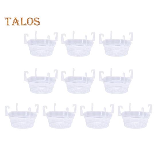 

10 шт., поддон для цветочного горшка, поддон для сбора капель, защита от влаги, интегрированный крючок, прозрачный пластиковый поддон 6inch