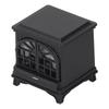 1:12 Dollhouse Fireplace Plastic Miniature Fireplace Dollhouse Mini Furniture Decoration Accessories Black