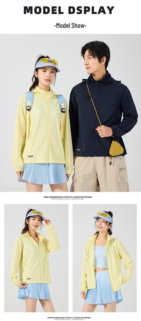 Custom Logo UV Protection Ice Silk Windbreaker for Men & Women - Summer Outdoor Fishing & Mountaineering Jacket