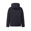 Fila Original Fashion Casual Sports Versatile Punk Work Style Loose Hooded Woven Down Jacket Men Outerwear Legendary-Blue F11M549913FNV
