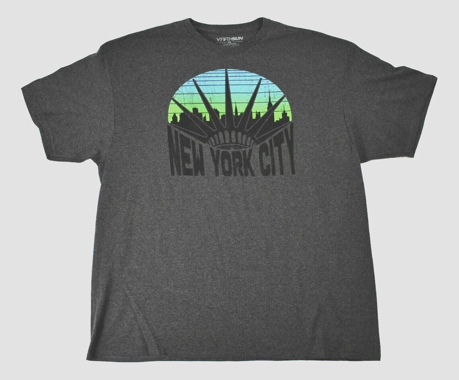 

Fifth Sun Mens New York City Skyline Statue of Liberty Crown Shirt NWT S, M 2XL