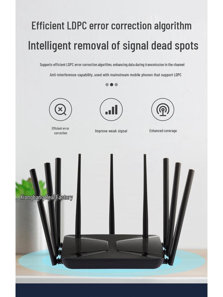 5G Dual-Band Gigabit WiFi Router - High-Speed, Whole-Home Coverage for Students and Small to Medium Apartments