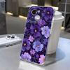 Vintage Flowers Clear Case for IPhone 16 15 14 13 12 11 Pro Max X XS Max XR 7 8 Plus Case 16E