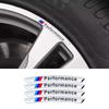 4 Stück Auto-Felgenrand-Aufkleber Auto-Emblem Dekoration Für M Power Performance F10 F31 E36 E39 E87 E90 X3 X5 M3 M5 X1 X3 X5