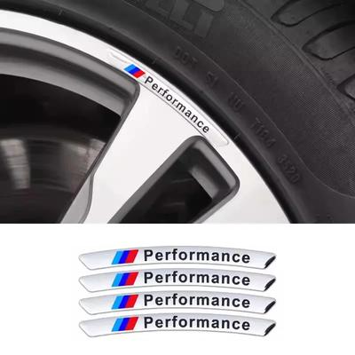 8pcs Car Wheel Hub Edge Sticker Auto Emblem Decoration For M Power Performance F10 F31 E36 E39 E87 E90 X3 X5 M3 M5 X1 X3 X5