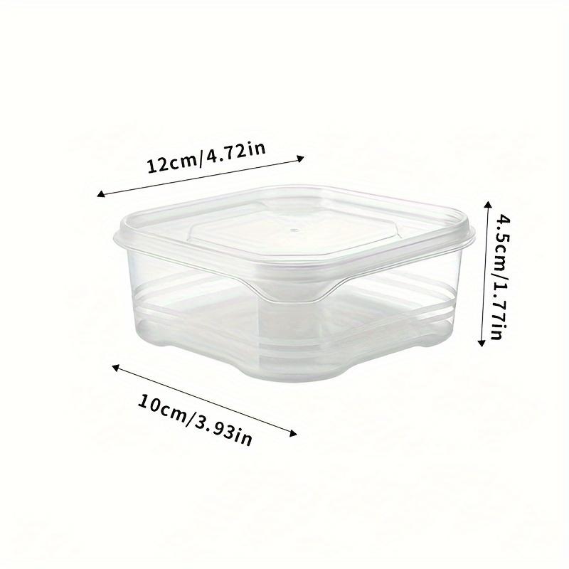 

5/10pcs Small Food Preservation Boxes Refrigerator Frozen Meat Vegetable Fresh-Keeping Box Transparent KitchenSealed Storage Box 5PCS чистий