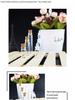 50 Mini Transparent Glass Bottles with Wooden Cork Lids for Sand Art, Wishes, and Gifts