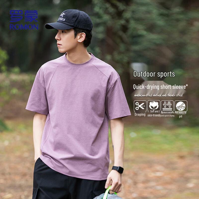 

ROMON Men s Ice Silk Short Sleeve T-Shirt 2608 2XL