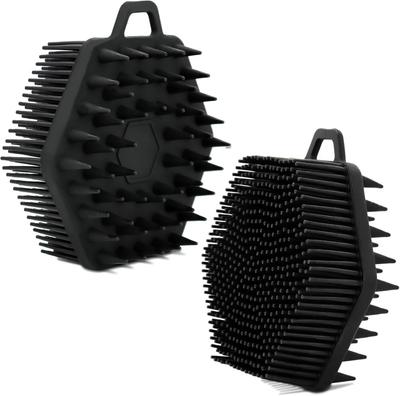 1PC Silicone Body Scrubber,Premium Silicone Loofah,Silicone Body Scrubbers for Use In Shower ,2 In 1 Bath and Shampoo Brush.