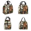 Rapper Tupac 2PAC Hip Hop Insulated Lunch Bag for Women Kids Portable Food Boxes Thermal Lunch Box Tote