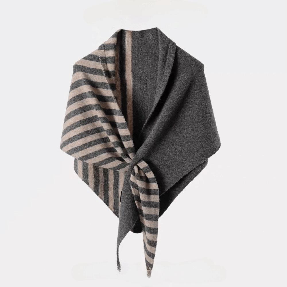 Knitted Triangular Scarf Warm Wool Scarf New British Triangle Scarf  Winter