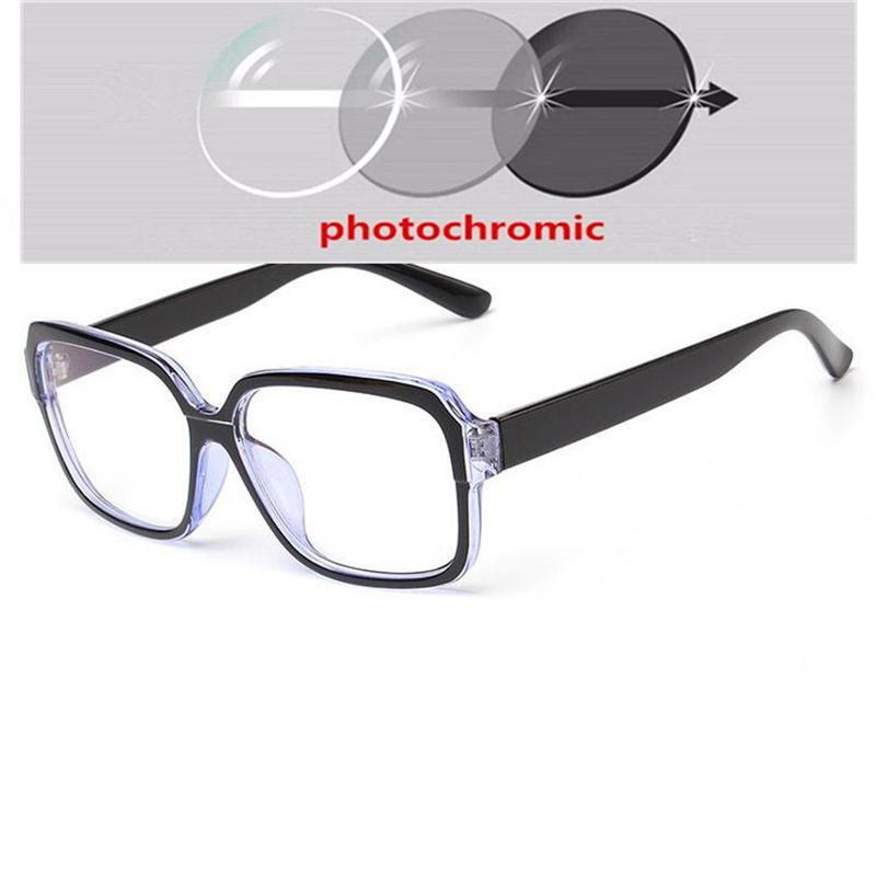 Black Red Frame Student Myopia Prescription Eyeglasses Women Men Plastic Polygon Short-sight Eyewear Diopter 0 -0.5 -0.75 To -6