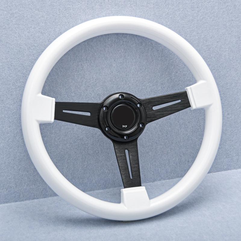 14inch 350mm JDM White ABS Steering Wheel Universal Racing Sports Steering Wheel Car Accessories