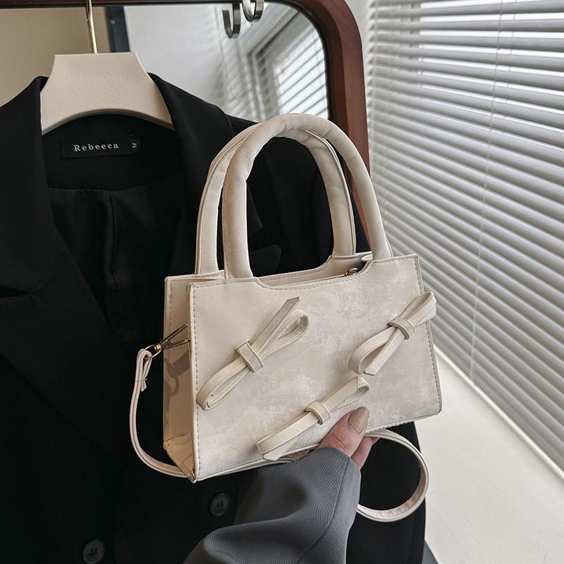 Chic Small Box Bag For Women Casual Fashionable Korean Style Pu Leather