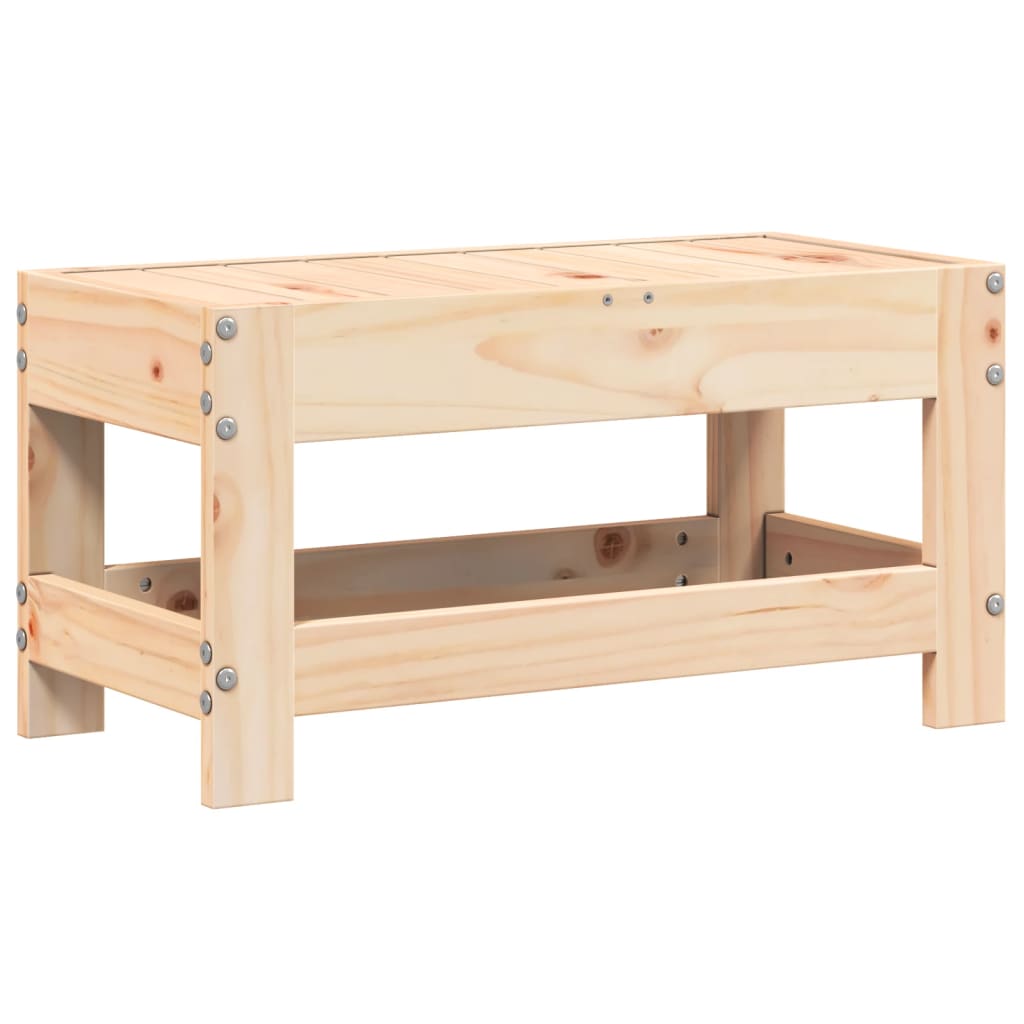 Garden Stool 62 x 30 x 32 cm Solid Pine Wood