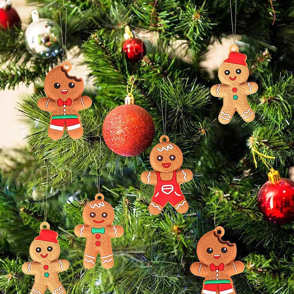 Gingerbread Man Ornaments 12 Pieces Gingerbread Christmas Tree Ornaments Funny Christmas Tree Ornaments New Year Gifts