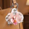 Fashion Simulation Flower Orchid Lily Keychain Colorful Backpack Decoration Flower Bag Pendant Gifts Backpack Hangings Decor