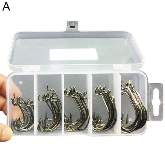 

50 шт. 2 # 1 # 1 / 0 # 2 / 0 # 3 / 0 # Приманка для морской рыбалки с коробчатыми снастями