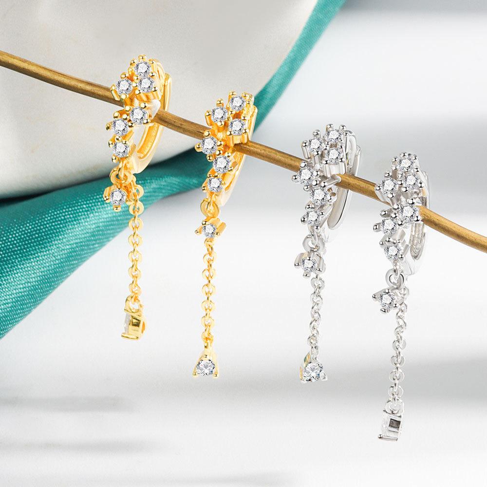 Lindon Copper Alloy Zircon Earrings Drop Earrings For Women Wedding Party Gifts