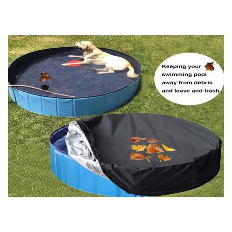 A72U Pool Cover Above Ground Safety Swimming Pool Covers Waterproof Pool Blanket Covers For Round Inflatable Pool