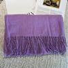 Korean Style Women's Imitation Cashmere Scarf - Autumn/Winter Versatile Solid Color Shawl