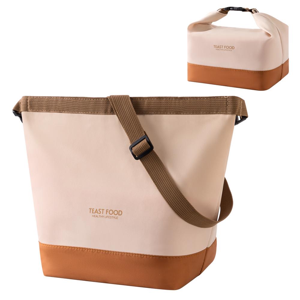 Insulated Crossbody Handbag Lunch Box with Shoulder Strap for Travel and Picnics