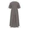 Summer Dresses For Women Boho Maxi Dress Short Sleeve V Neck Dresses Fashion Dress with Pockets