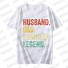 Funny Husband Dad Engineer Legend Retro T Shirts for Unisex Summer Graphic Retro Streetwear Short Sleeve Father Gifts Unisex T-shirts