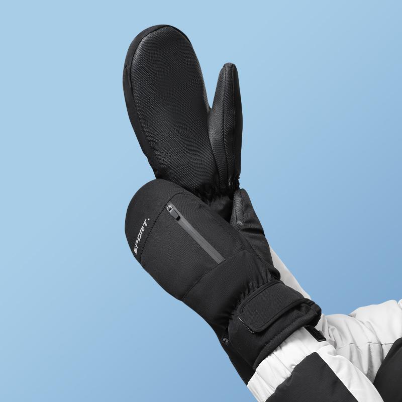 New Design Winter Men Snowboard Skiing Custom Waterproof Windproof Thermal Warm Gloves