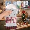 1 Pcs Christmas Kitchen Towel - Holiday Dish Cloth with Festive Patterns (Trees, Snowflakes, Text) | Absorbent & Quick-Dry