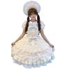 White Sugar Girl Original Lolita Summer Knit Strap Dress