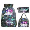 Kpop Peripheral Printing Student Schoolbag Fashionable Large Capacity Casual Backpack Three-Piece Set