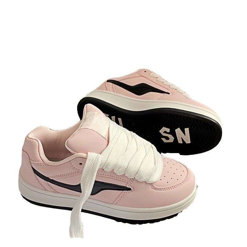 Ju Jingyi koreanische Version Nische hellrosa Skateschuhe Damen ins Tide 2025 neu Studenten vielseitige lässige Brotschuhe