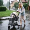 Foldable Pet Stroller w/ Rain Cover, for XS Dogs, S Dogs - Khaki