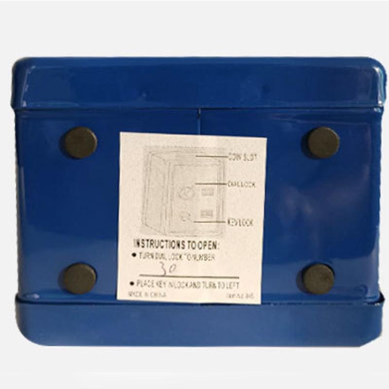 Mini Metallmyntskåp med Nycklar Barn Pengarspargris Säkerhetsbox X3UC