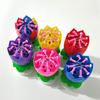 Lotus Candle Solid Paraffin Colored Flower Shape Flat Bottom Rotating Electronic Candle Birthday Cake Music Candles Party Supplies