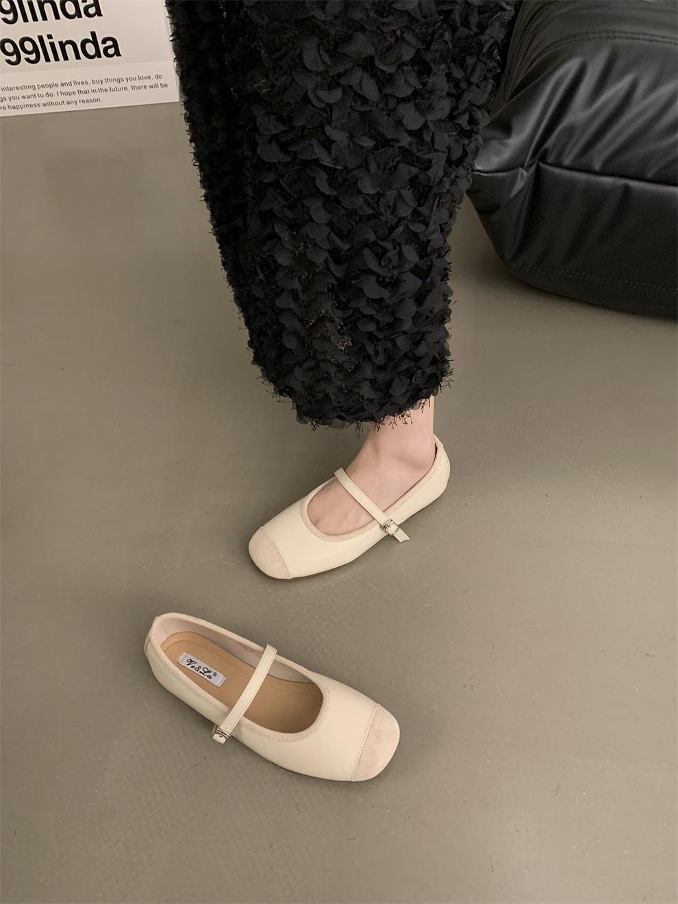 

Сяосянфэн серебряные новые китайские туфли-одиночки французские ретро туфли Мэри Джейн туфли на плоской подошве балетки весна лето вечерние женские туфли 35