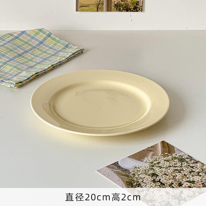 

Cream Colored Petal Irregular Coffee Cup Plate Set, Ceramic Dessert Plates, Western Pasta Breakfast Plate,Kitchen Utensils Gift 201-300ml